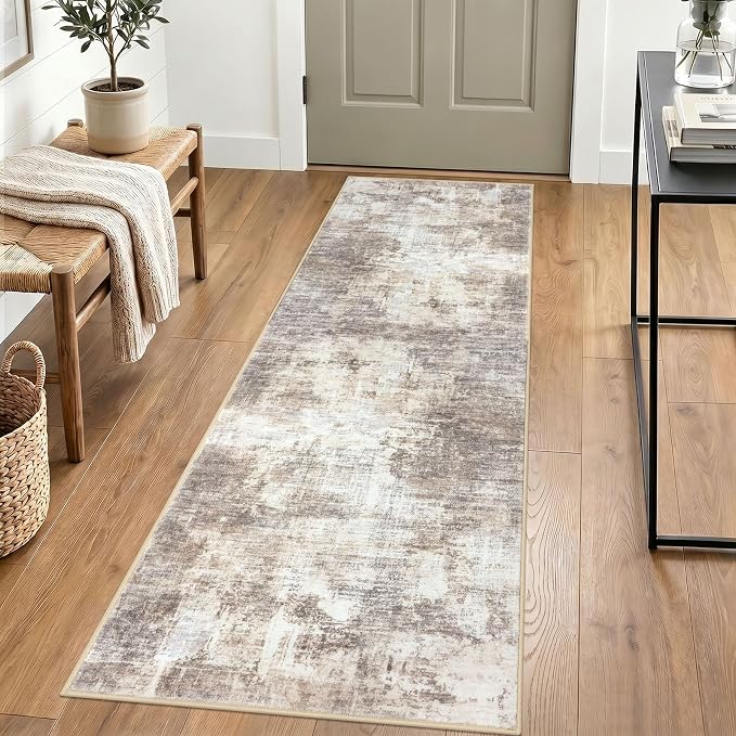 Abstract Runner Rug 2x6 Ft Washable Runners by iOhouze