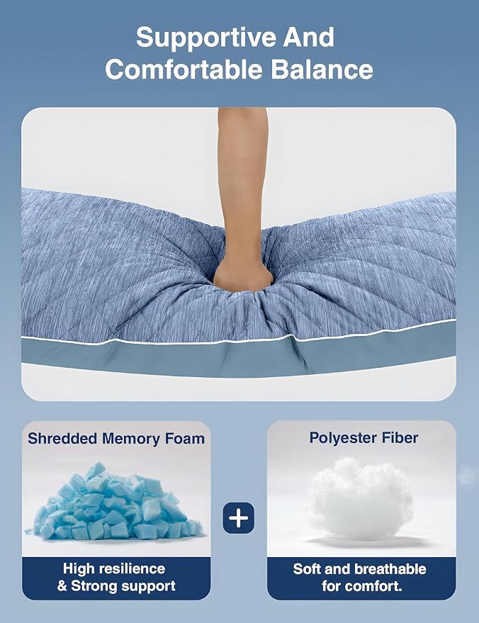ZonLi Cooling Body Pillow for Adults Side Sleeper & Pregnancy - Image 5