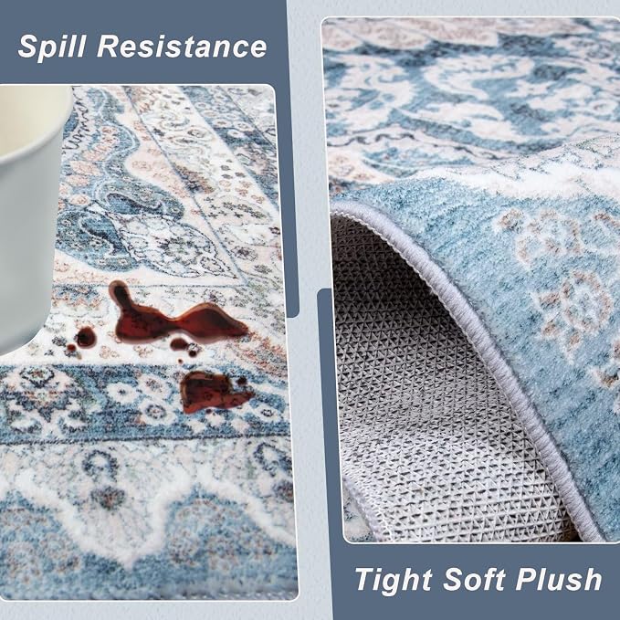 Macgace Washable Vintage Area Rug - Image 5
