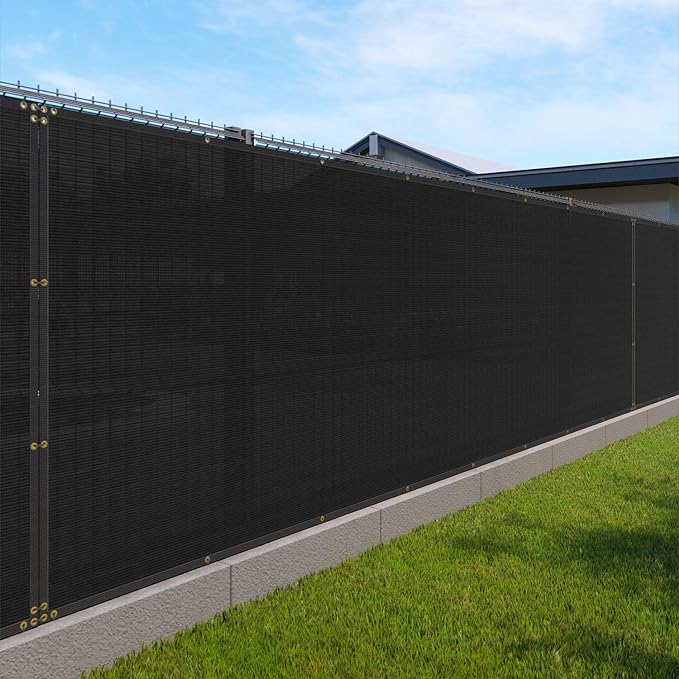 Windscreen4less 6'x50' Privacy Fence Screen Heavy Duty Windscreen Fencing Mesh by Windscreen4less