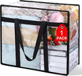 1Pack Clear Blanket Storage Bags, Vinyl Comforter Clothes Storage Closet by Besslly