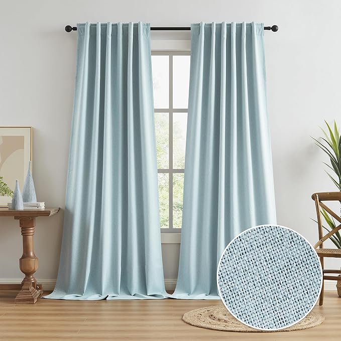 Extra Long 108 Inch Full Blackout Curtains by KEQIAOSUOCAI