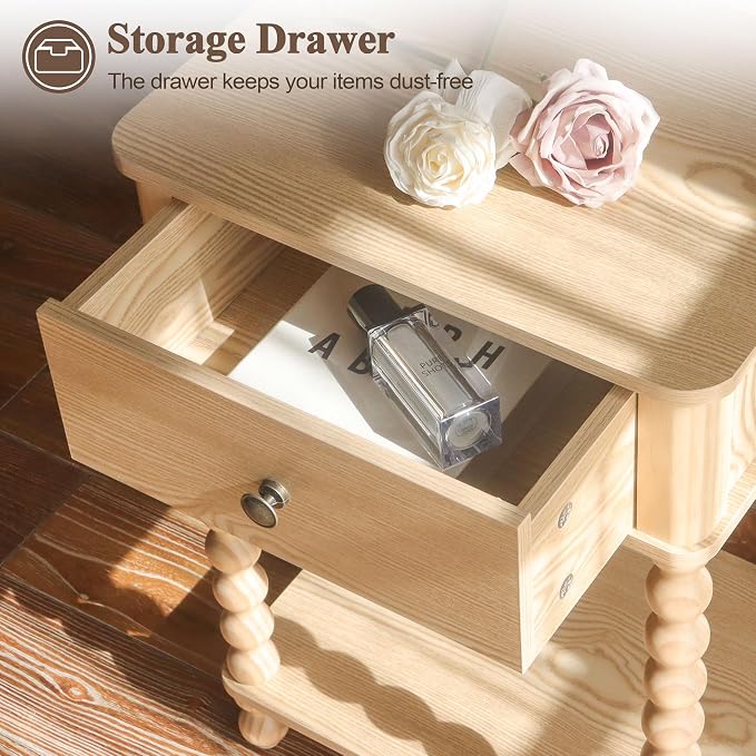 AWASEN Night Stand, Small End Table - Image 7