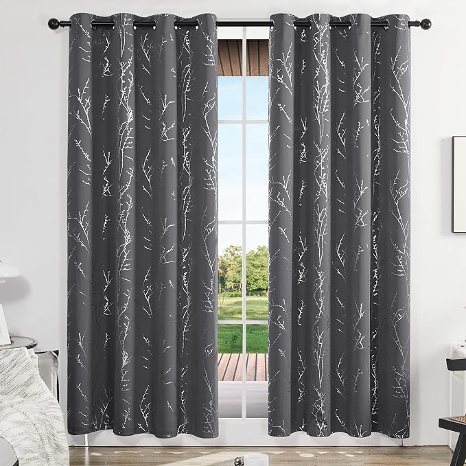 Deconovo Living Room Curtains 84 Inches Long, Thermal Insulated, Room Darkening - Image 2