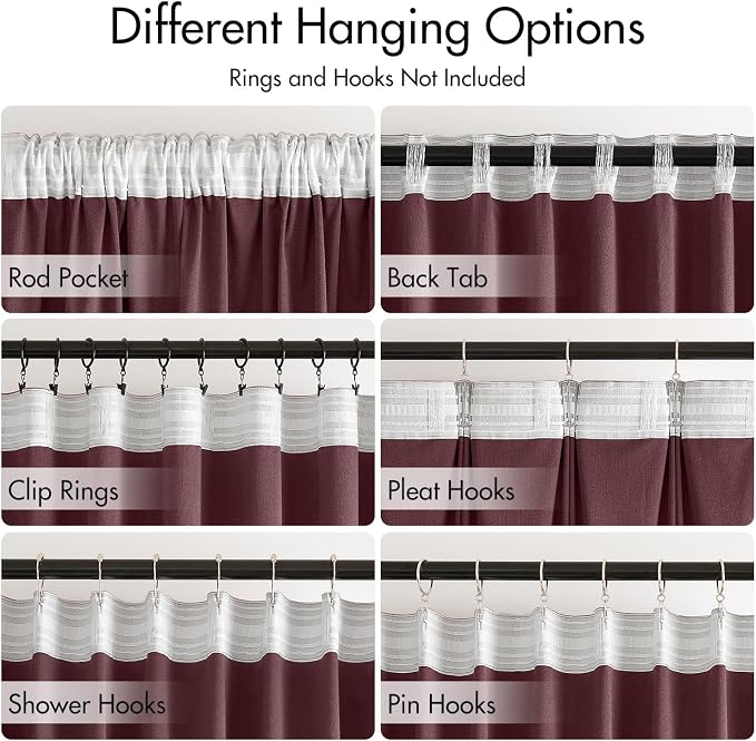 MIULEE Hot Pink Velvet Pinch Pleat Blackout Curtains W52 X L84 Inches | 2 Panels - Image 3
