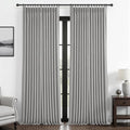 Blackout Pinch Pleated Light Grey Curtains 96 Inches Long 2 Panels Set by PleatedDrapes