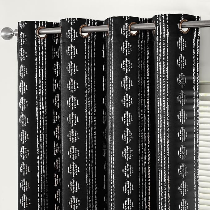 jinchan Boho Blackout Curtains 63 Inch Length by JINCHAN