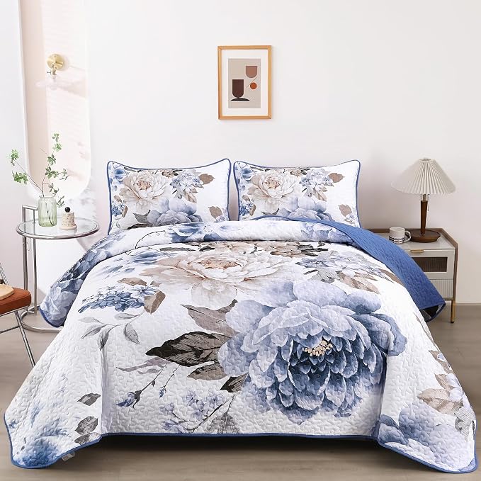 WONGS BEDDING Quilt King Size, Soft Microfiber Lightweight Bedspread Bedding Set by WONGSBEDDING