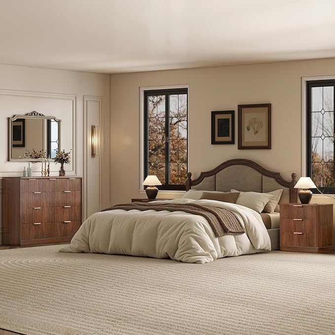 LYNCOHOME 23" Wide Fluted Nightstand - Image 7