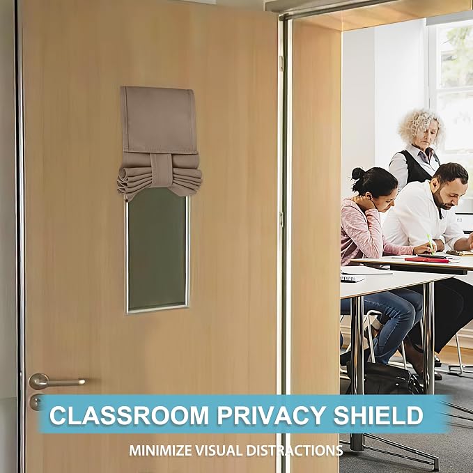 RYB HOME Classroom Door Window Cover, Room Darkening Block Views, Office Door - Image 3