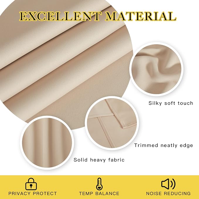 NICETOWN Blackout Drapery Curtain Panel - Image 4