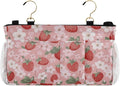 Pink Blossoms and Strawberries Bedside Caddy by QwThum