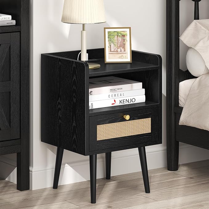 MECHYIN Night Stand Set 2, Nightstands Set of 2 - Image 2