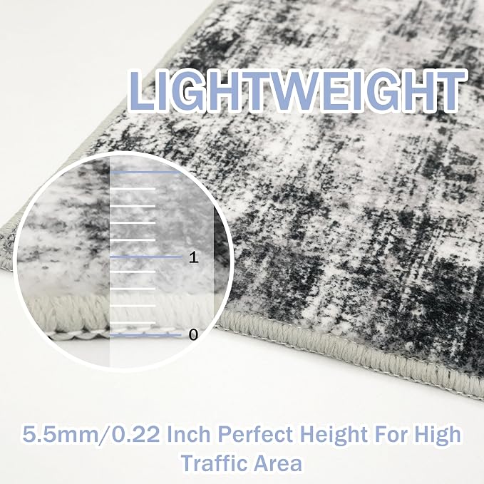 Abstract Runner Rug 3x18 Ft Extra Long Washable Runners - Image 6