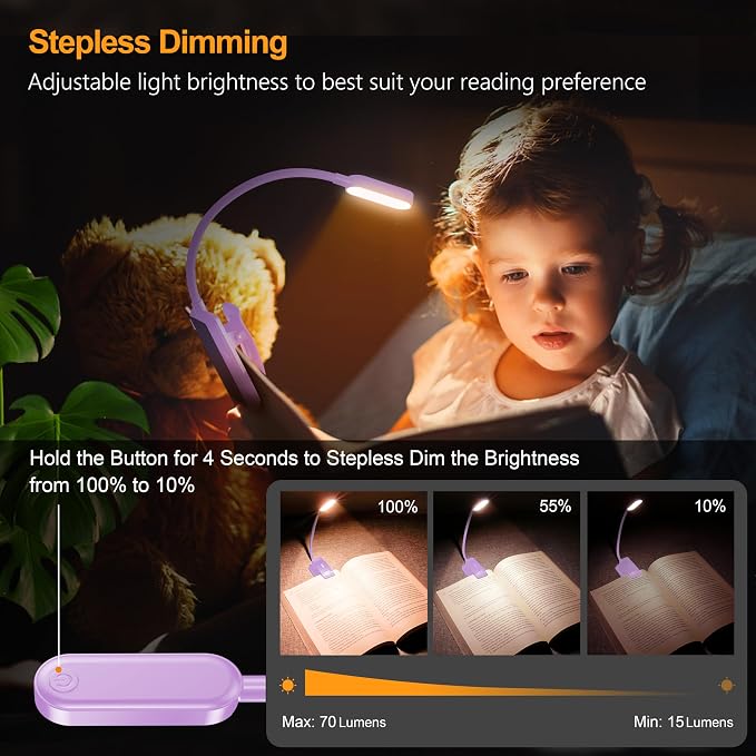 Gritin 16 LED Rechargeable Book Light - Image 3