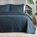 Hansleep Navy Quilt Twin Size -Ultrasonic All Season Bedspread Twin, Soft by Hansleep