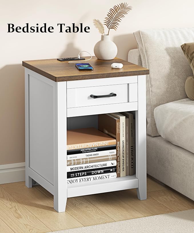 Decofy Farmhouse Nightstand - Image 6