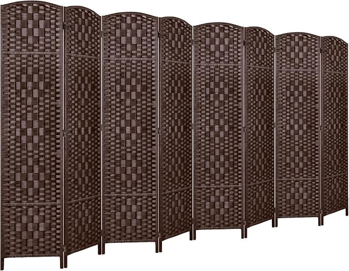 RHF Room Divider Panel, Partition Room Dividers, 8Panel Privacy Screen by RoseHomeFashion