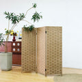 3 Panel Double Sided Short Room Divider by Furnnylane