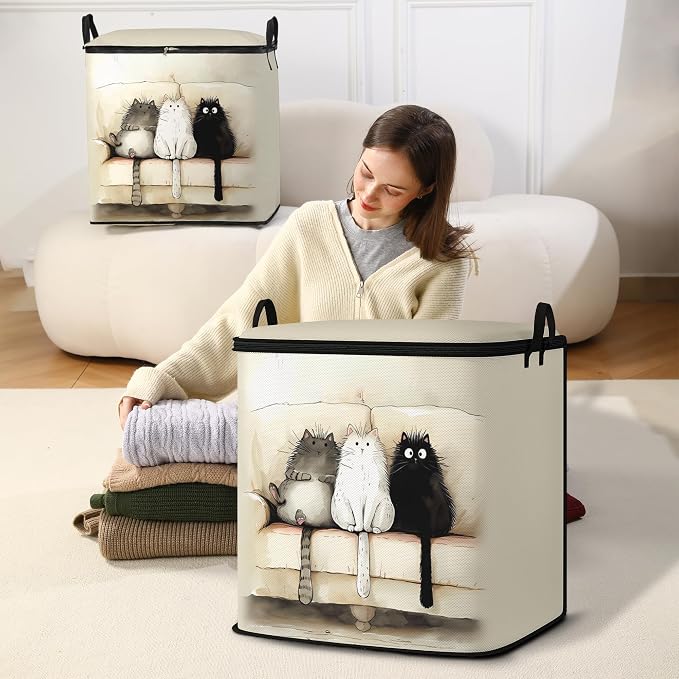 2pcs blanket storage bag for under bed, closet organizers 95L | clothing - Image 5