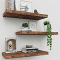 Floating Shelves for Wall Set of 3, Sturdy Load-bearing, Freely Combinable by Upassion