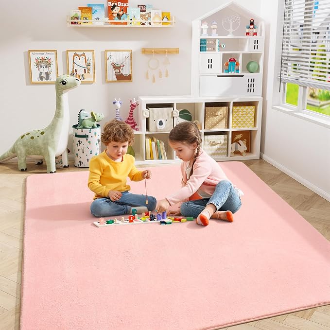 4x4 Square Area Rugs for Bedroom Living Room, Modern Non Slip Minimalist Carpet - Image 4