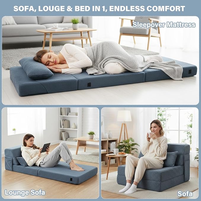 Convertible Folding Sofa Bed Single Size - Image 4