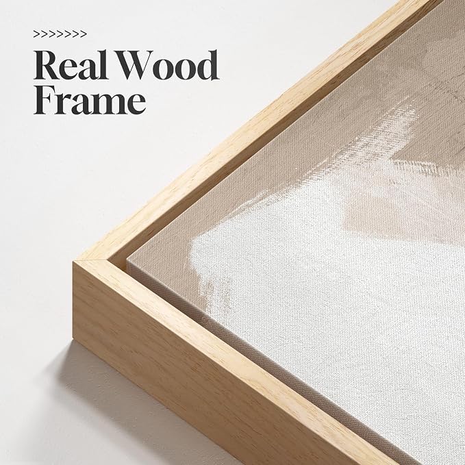 Large Framed Black and White Neutral Abstract Wall Art, 3 Piece, 24x36 In | - Image 5