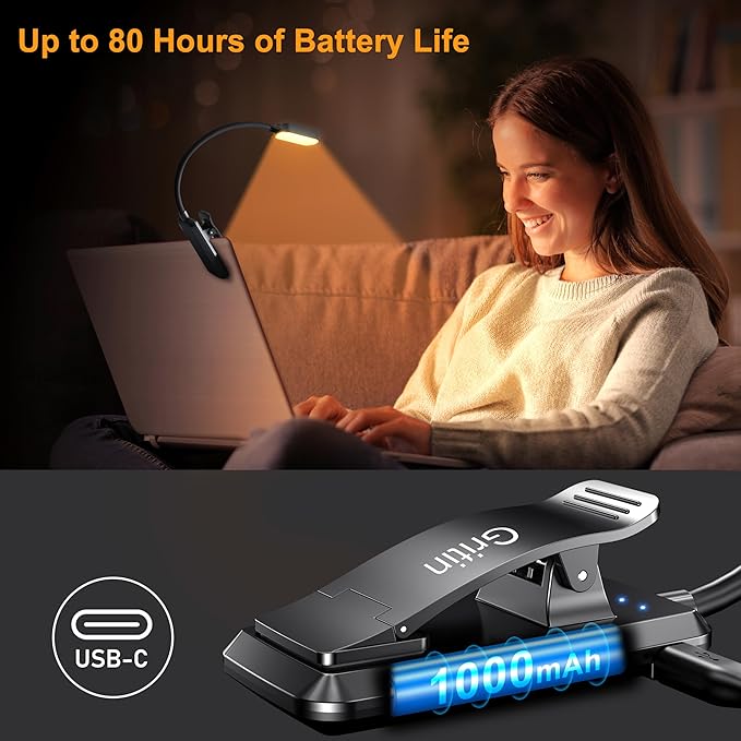 Gritin 16 LED Rechargeable Book Light - Image 6