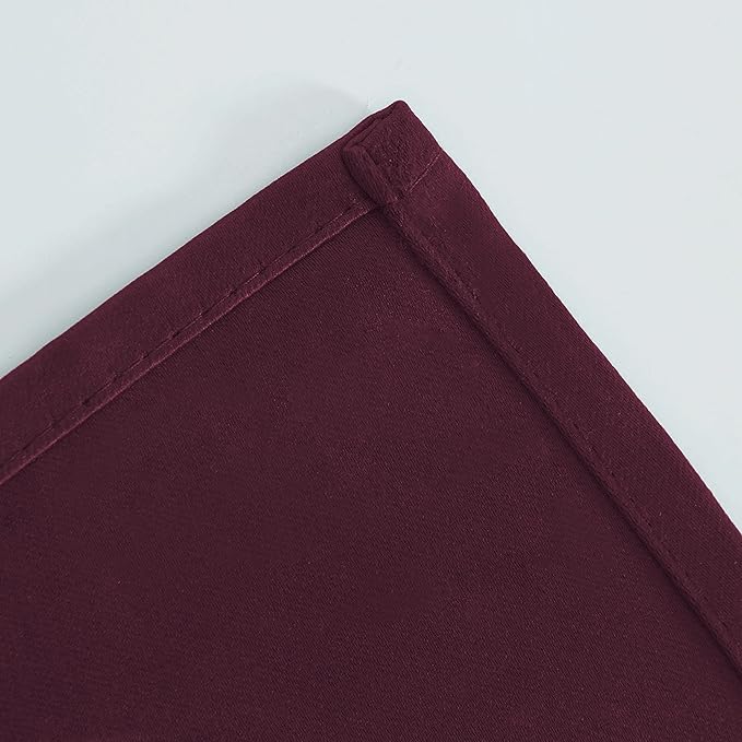 Burgundy Red Thermal Blackout Curtains/42 x 84 Inch/Set of 2 Panels Room - Image 8