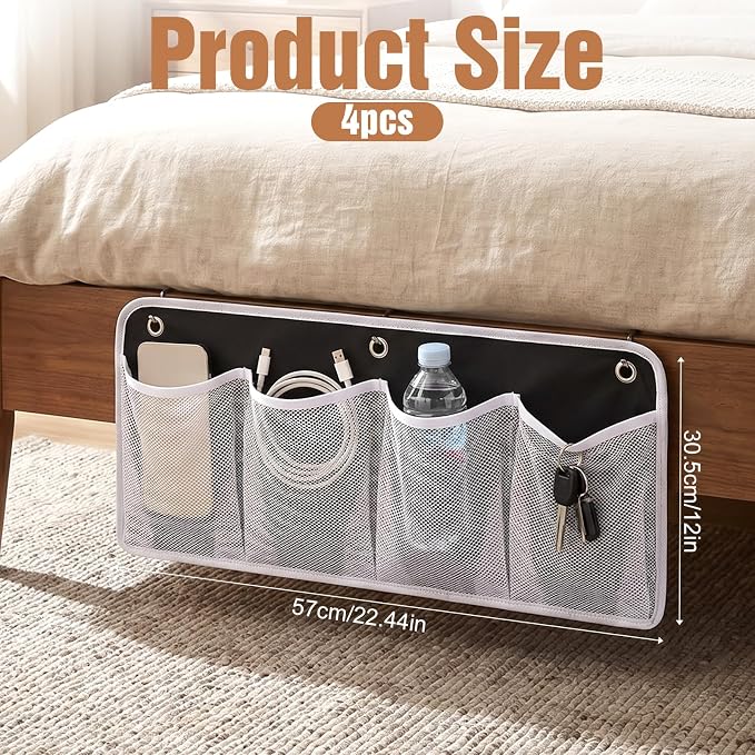 4 Pack Shoe Storage for Bedside - Image 2