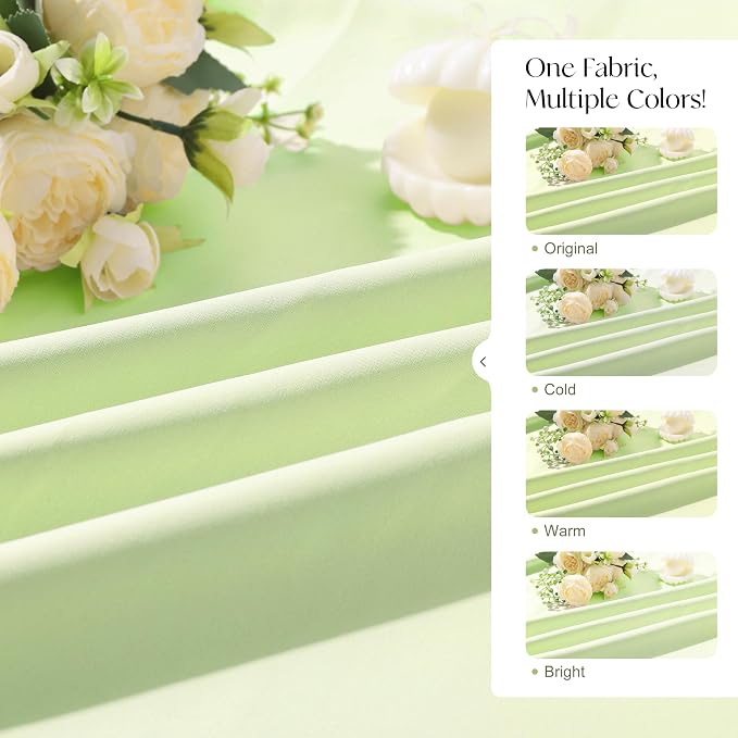 Etherealveil Pastel Green Pinch Pleated Blackout Curtains 2 Panels 40"x108" | - Image 8
