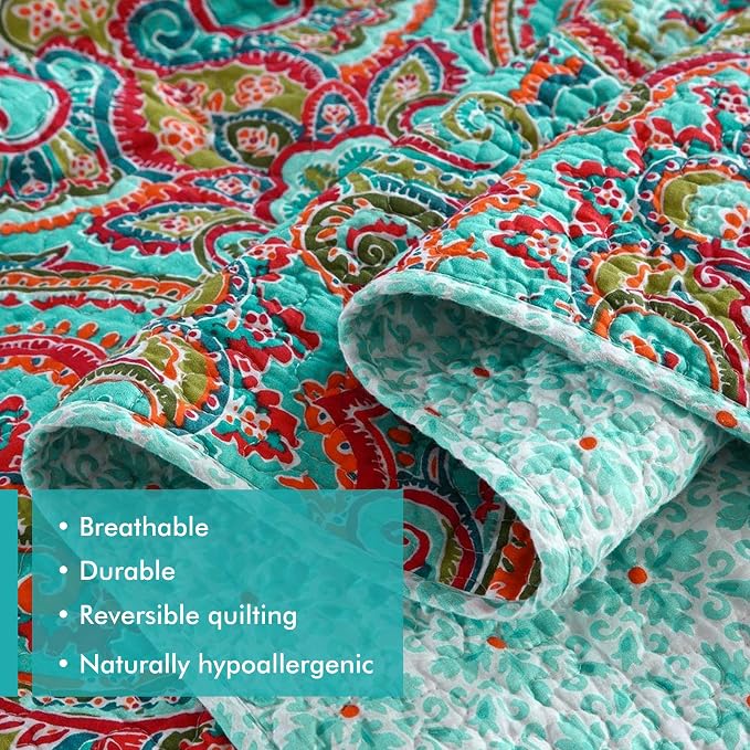 Etwel Lightweight Cotton King Size Quilt Set - Image 4