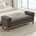 65.6" End of Bed Bench Vegan Leather by Aortzio