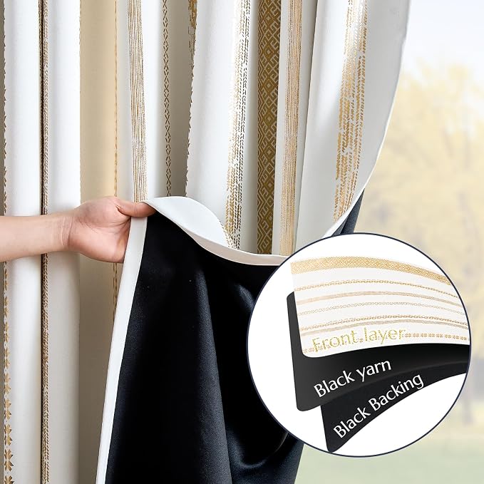 jinchan Boho Blackout Curtains 63 Inch Length - Image 4