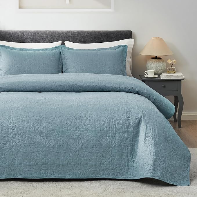 Hansleep Blue Quilt King Size by Hansleep