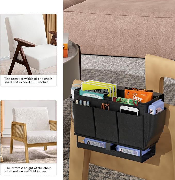 Bedside Caddy Organizer, Bed Caddy - Image 6