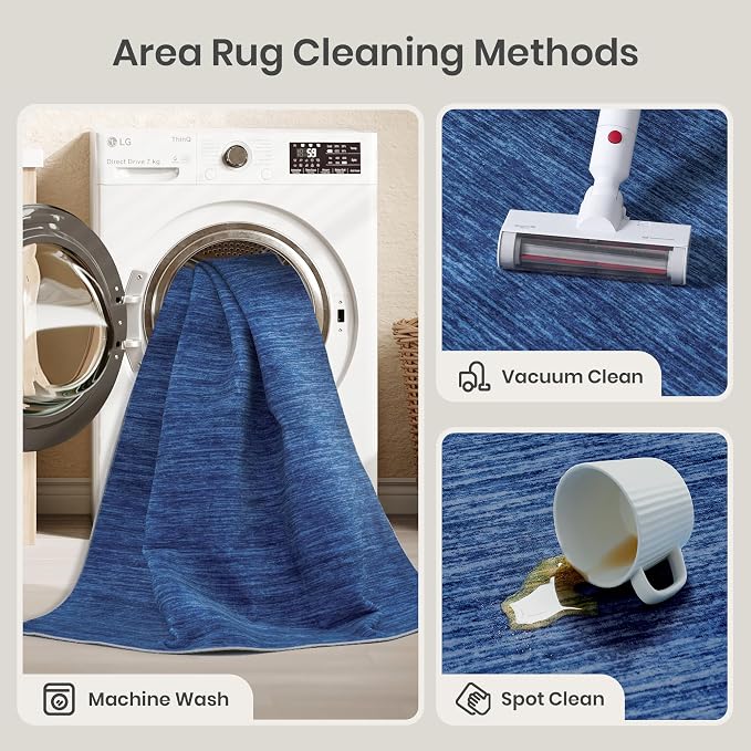 7x9 Area Rug Non Slip, Washable Area Rugs - Image 7