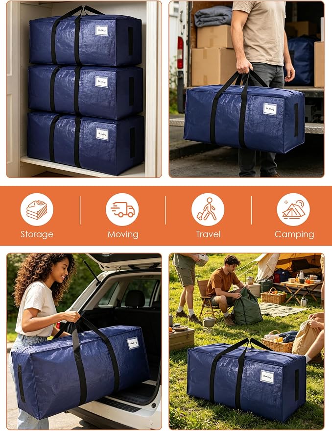 SWEET DOLPHIN 8 Pack 200LB Heavy-Duty Moving Bags - Image 6