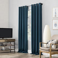 Sun Zero Nordic 2-pack Theater Grade Extreme 100% Blackout Grommet Curtain by SunZero%E2%84%A2
