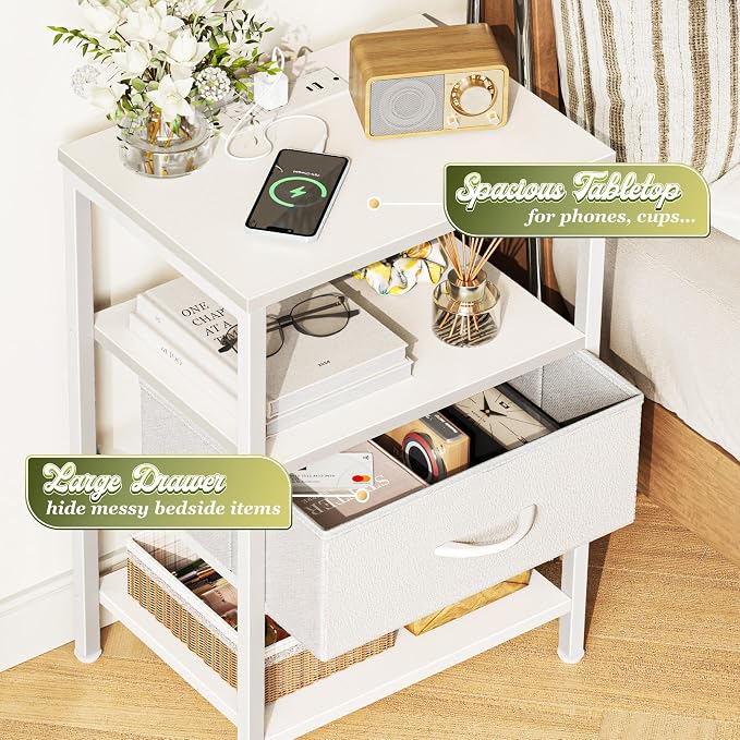 SUPERJARE Nightstand Set of 2 - Image 6