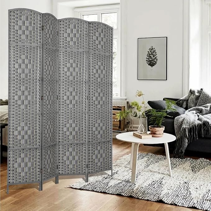 RHF Room Divider Panel, Partition Room Dividers, 4 Panel Privacy Screen - Image 3
