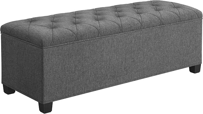 SONGMICS Storage Ottoman Bench, Foot Rest by Unknown
