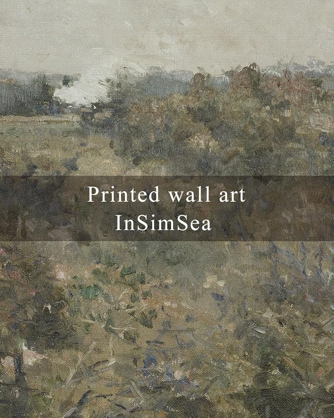 InSimSea Framed Canvas Wall Art, Vintage Landscape Painting, Rustic Nature - Image 7
