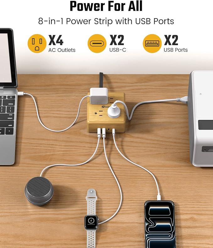 USB Power Strip Surge Protector - Image 2