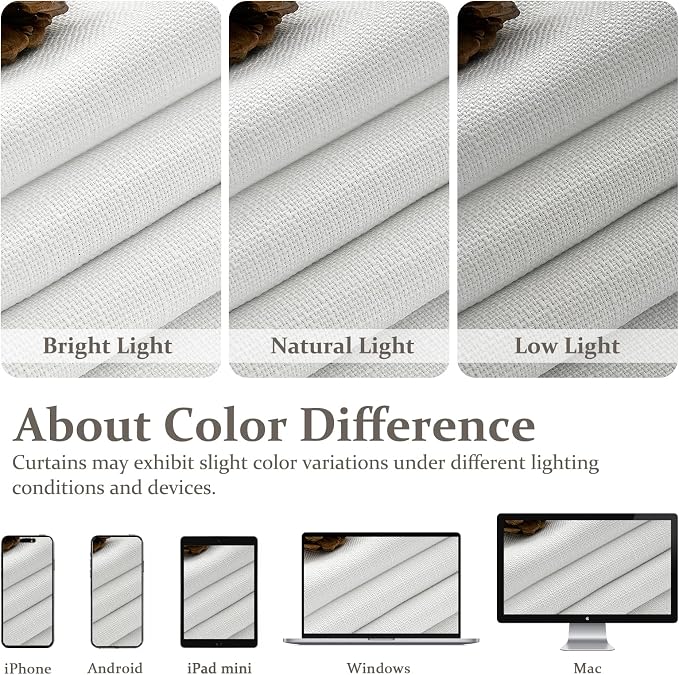 Pinch Pleated White Curtains 84 Inches Long - Image 10