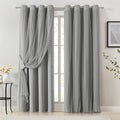 Bujasso Grey 90% Blackout Curtains by Bujasso