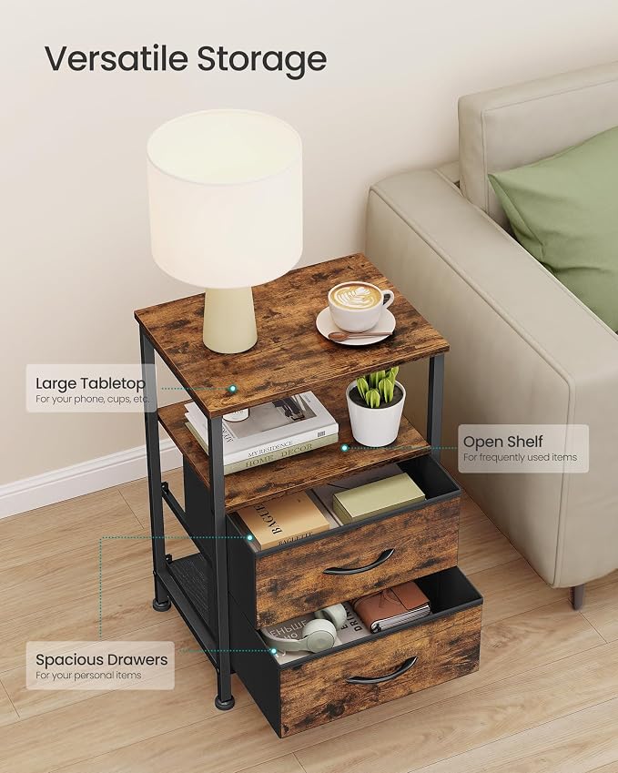 SONGMICS Nightstand, Bed Side Table, End Table - Image 4