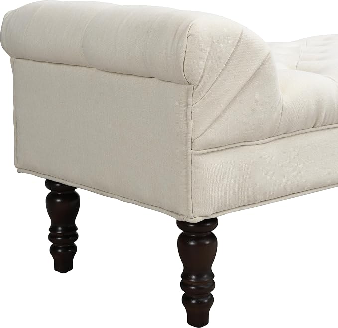 Christopher Knight Home Teaki Mid-Century Modern Upholstered Ottoman Bench - Image 6