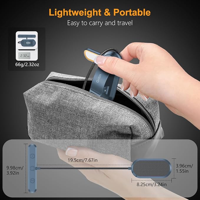 Gritin Rechargeable Book Light for Reading in Bed - Image 8